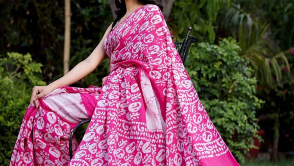Batik print sarees