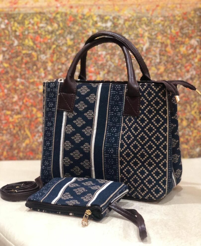 Tim Tim Handbag cum Sling – Stylish & Versatile Rugged Fabric Bag (14" x 12") - Image 11