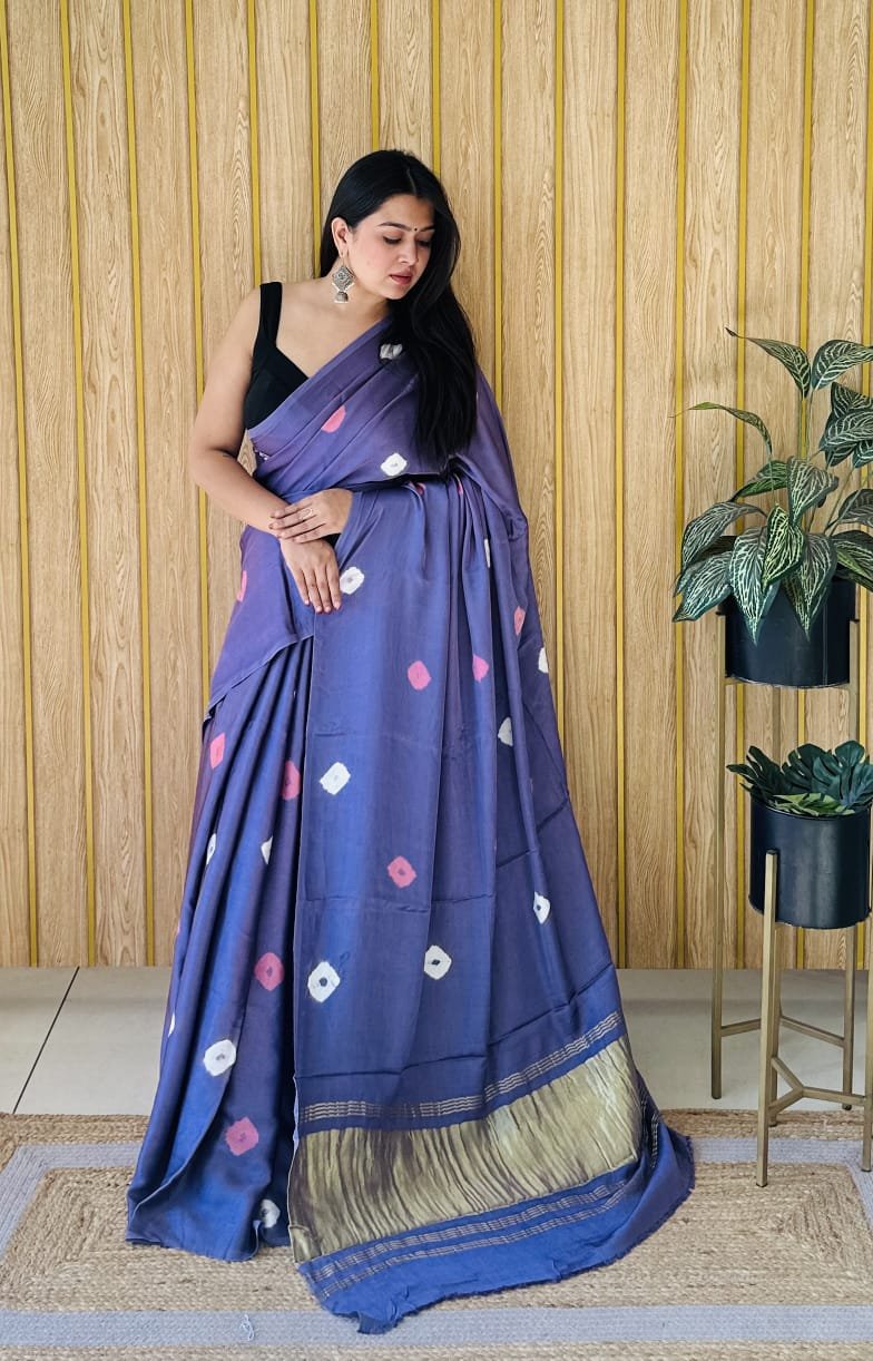 Modal Silk Saree - Image 7