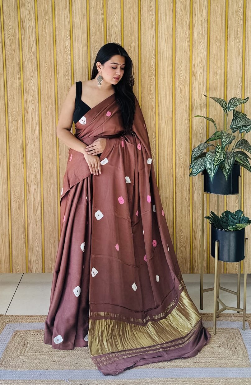 Modal Silk Saree - Image 5