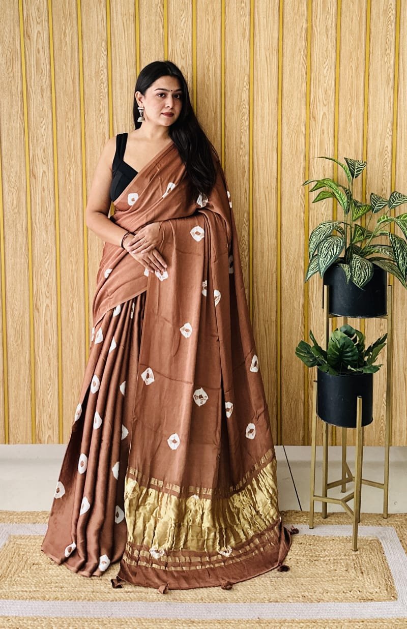 Modal Silk Saree - Image 3