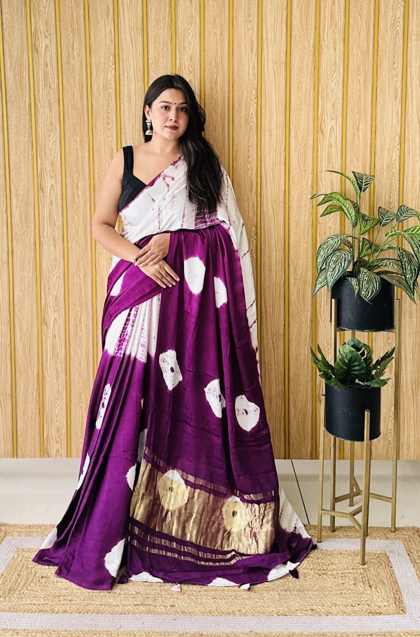 Modal Silk Saree - Image 2