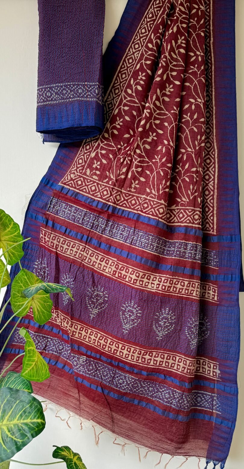 Temple Border Cotton Silk