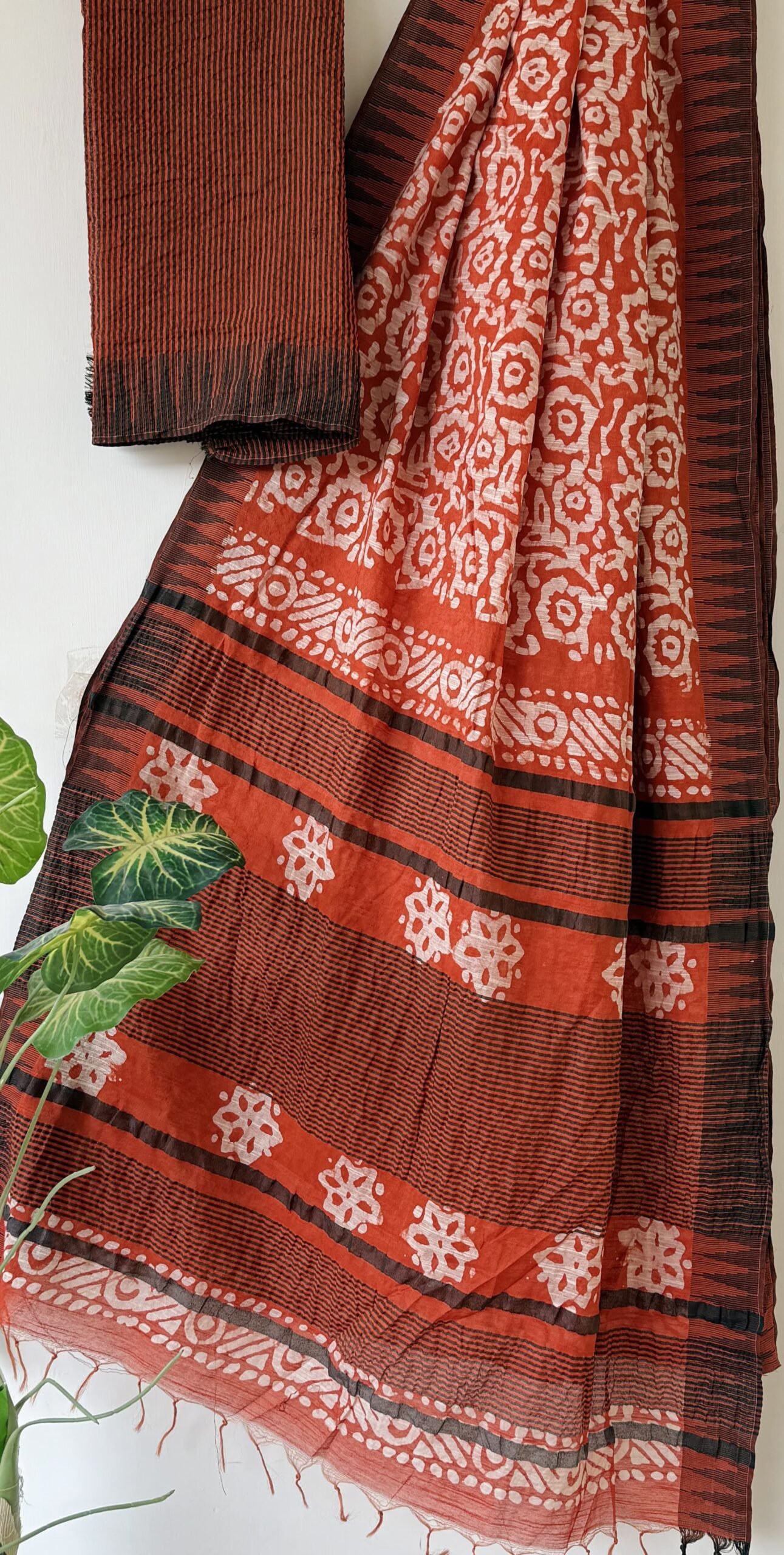 Temple Border Cotton Silk